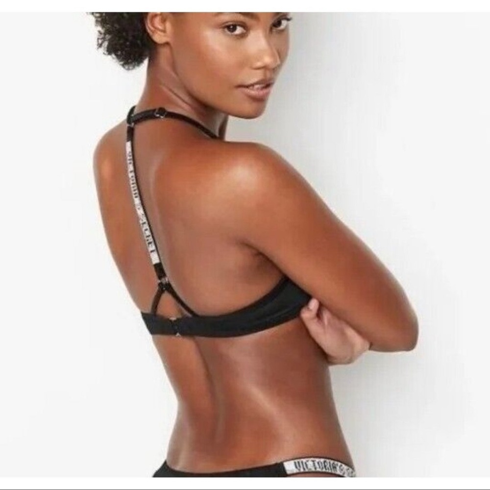 Victorias Secret Swim Bling Shine Strap 
Full Coverage Push Up Bikini set